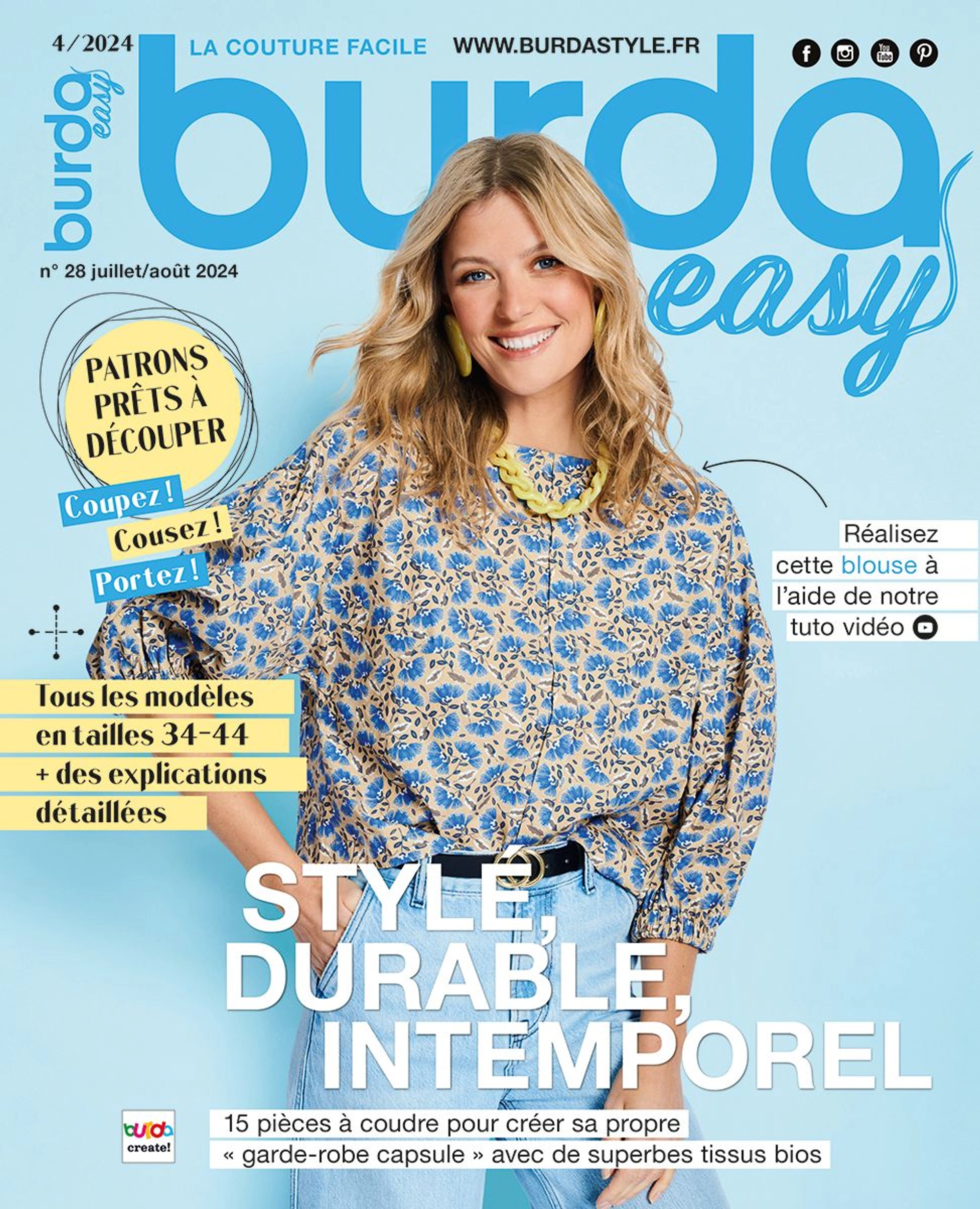 Burda EASY n°4 Juillet/Août 2024 zineb